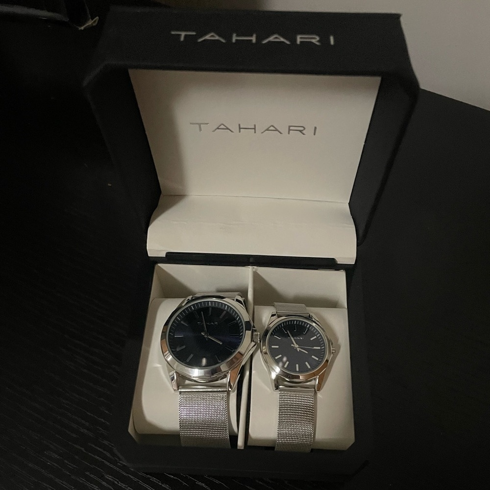 Tahari Silver Watch Pair